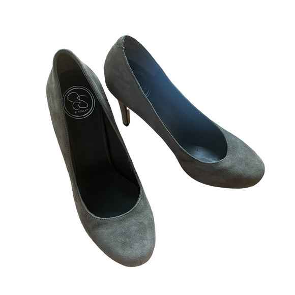 JS by Jessica Simpson Medium Tan Suede Pumps. Women's Size 6M Heels‎ - Picture 5 of 8